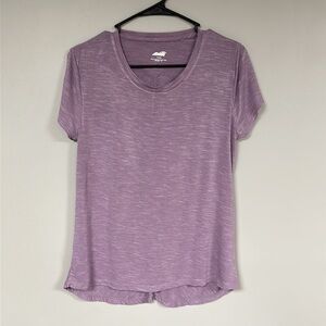 Avia Active Women Lavender Short Sleeve Tee Performance  Workout S (4-6)